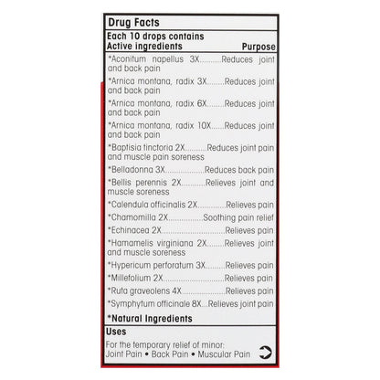 T-relief - Pain Relief Oral Drops - Arnica Plus 12 Natural Ingredients - 1.69 Oz image 2
