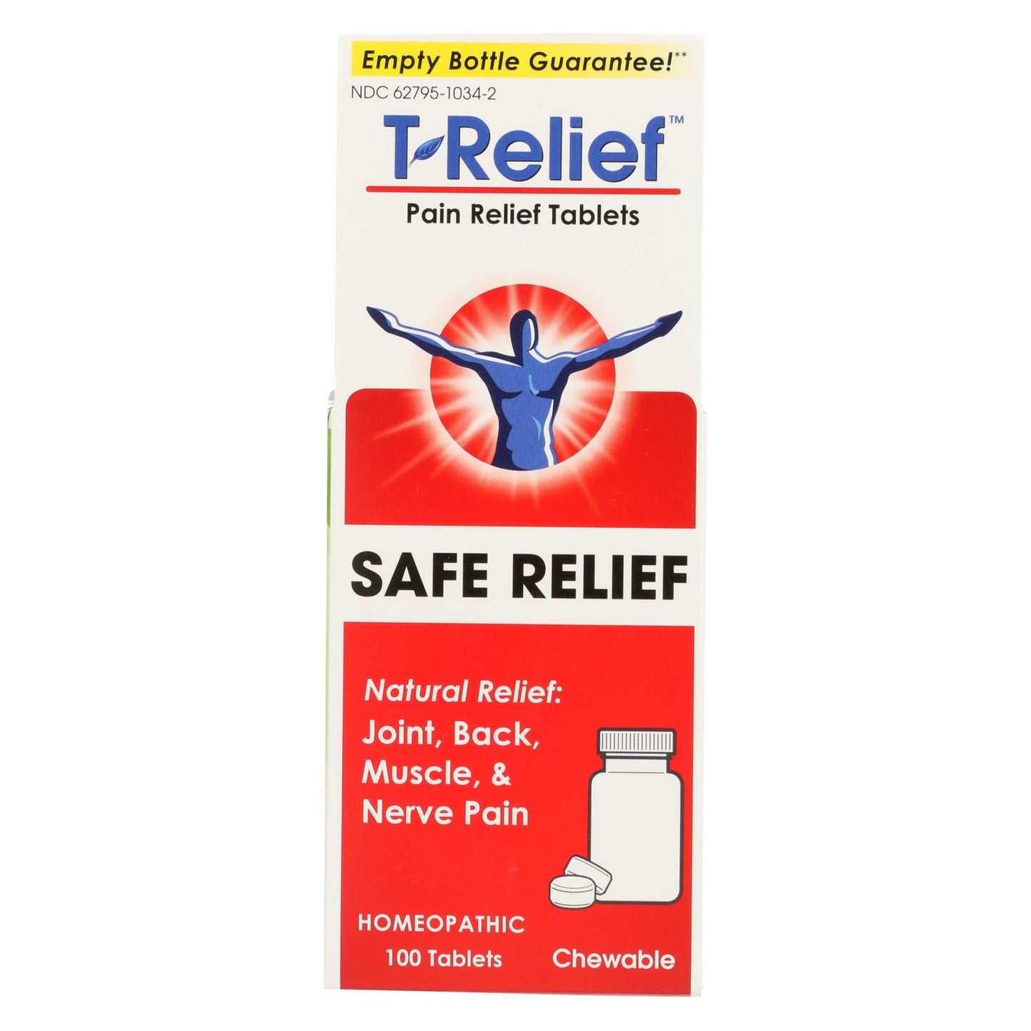 T-relief - Pain Relief Tablets - Arnica Plus 12 Natural Ingredients - 100 Tablets image 1