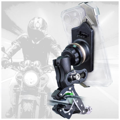 TAKEWAY Clampod HAWK1-PH05-ANV Anti-Vibration Phone Mount for Motorcycle Handlebar - Front View