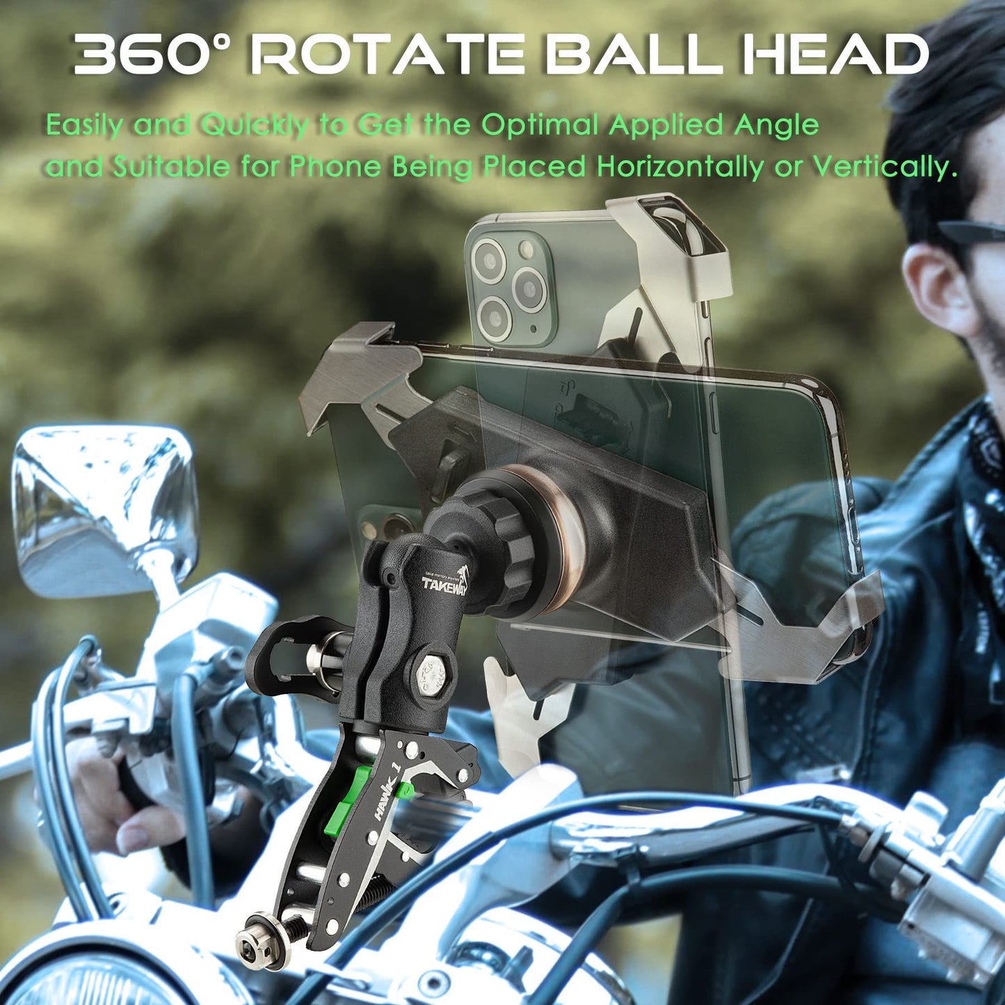 TAKEWAY Phone Mount on Bicycle Handlebar - Alternative Use