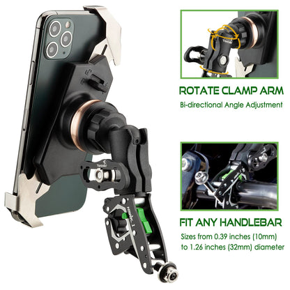 TAKEWAY Clampod Phone Mount - Close-up of Clamp Base and Arm