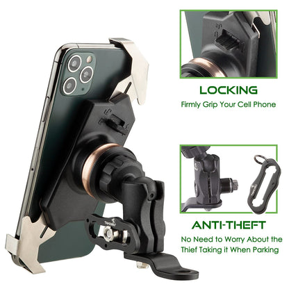 TAKEWAY LA3-PH05-ANV Motorcycle Phone Mount - Side Angle