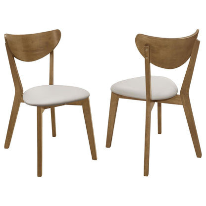 Tan and Chestnut Curved Backs Dining Chair (Set of 2) image 2