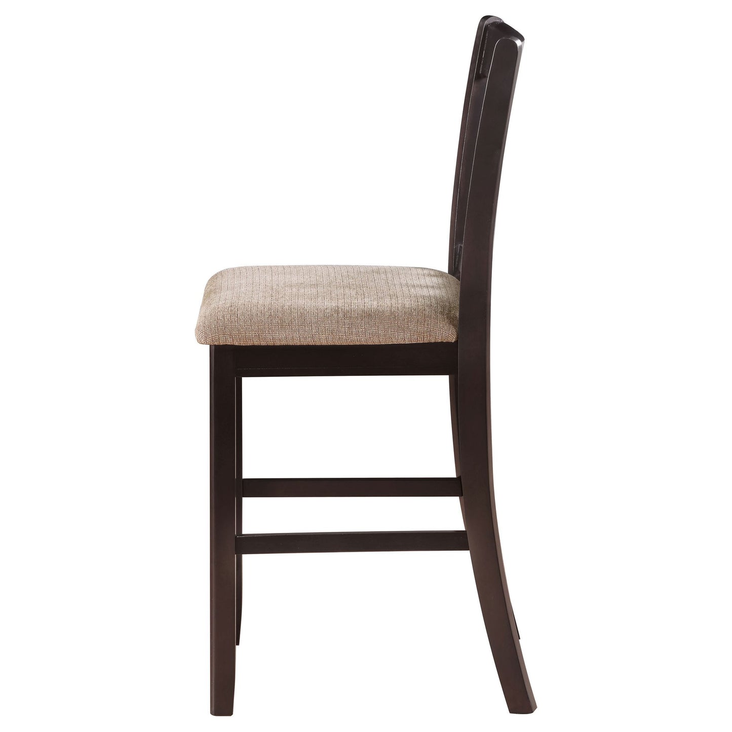 Tan and Espresso Lattice Back Counter Height Stools (Set of 2) image 7