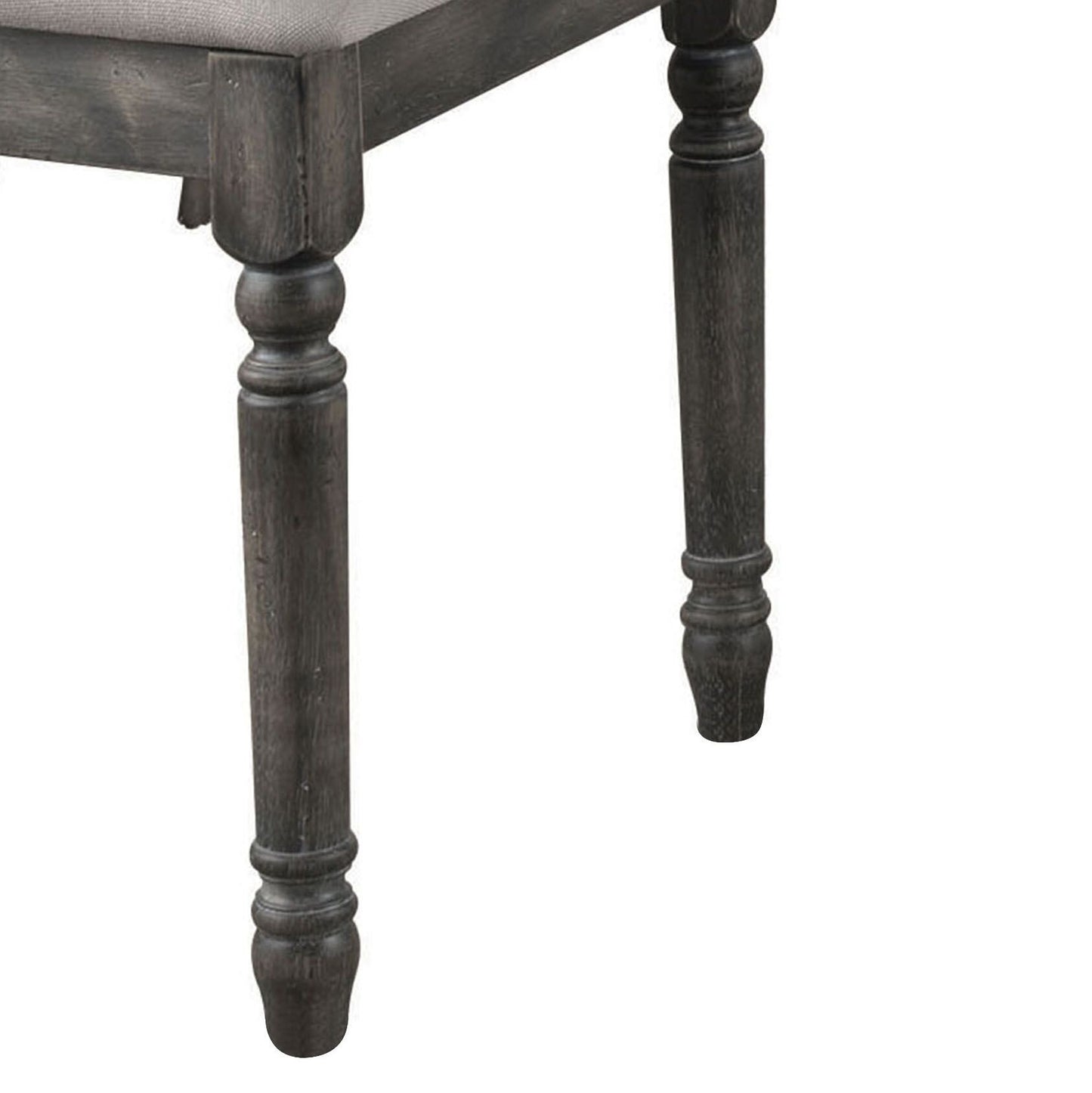 Tan and Weathered Grey Open Back Side Chairs (Set of 2) image 4