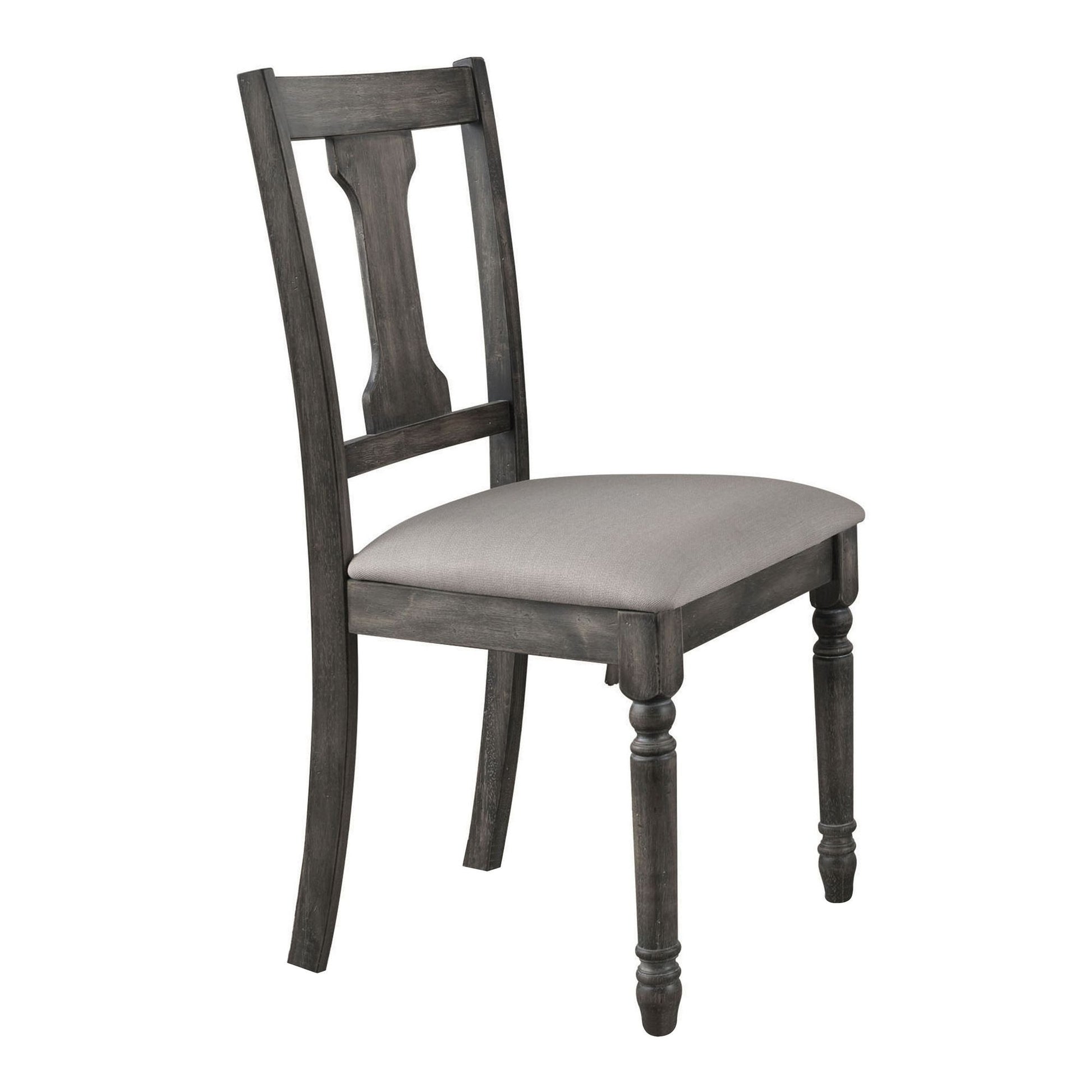 Tan and Weathered Grey Open Back Side Chairs (Set of 2) image 2