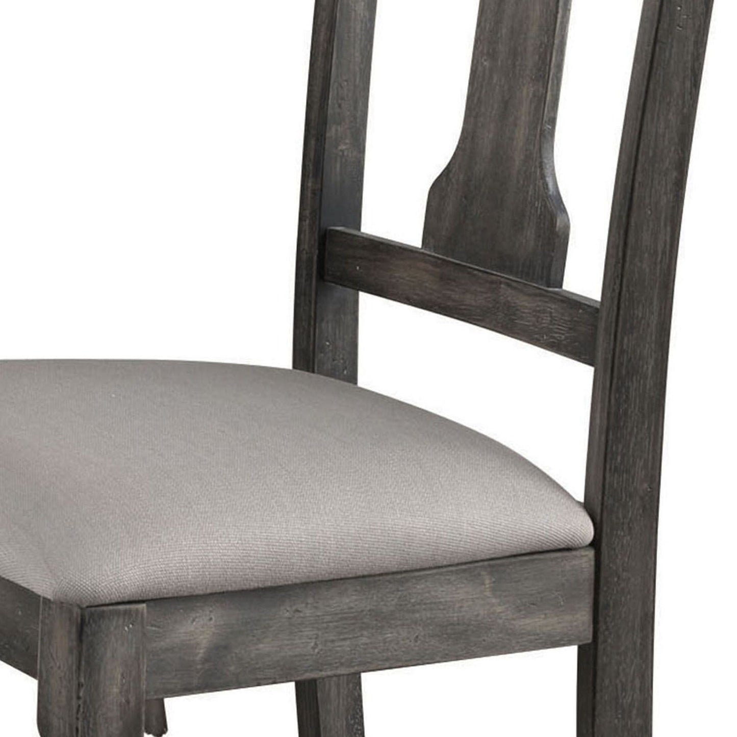 Tan and Weathered Grey Open Back Side Chairs (Set of 2) image 3