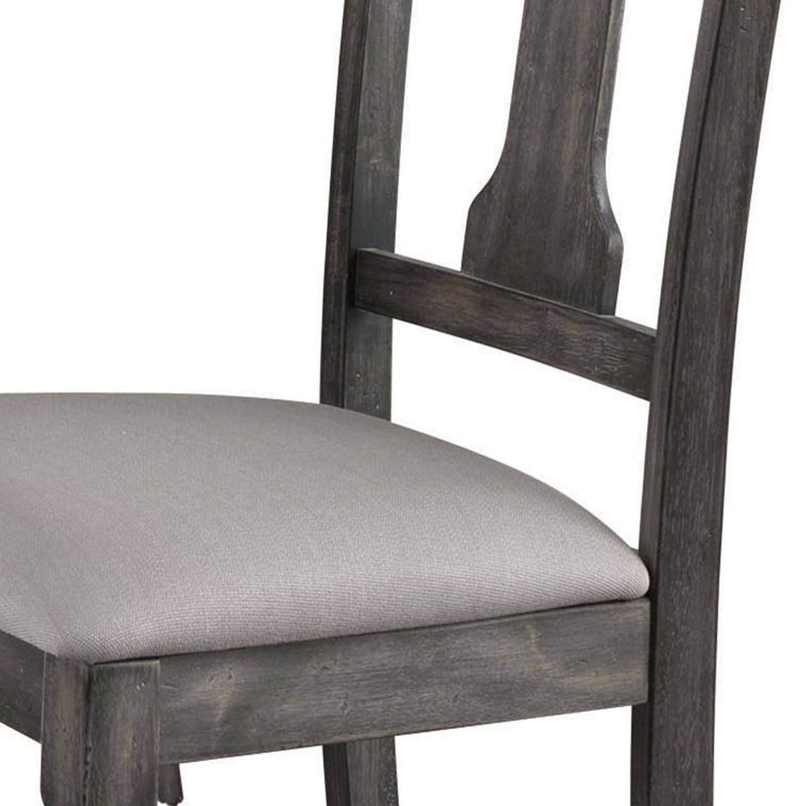 Tan and Weathered Grey Open Back Side Chairs (Set of 2) image 3