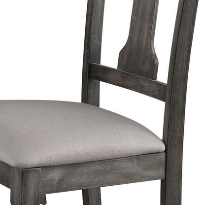 Tan and Weathered Grey Open Back Side Chairs (Set of 2) image 3