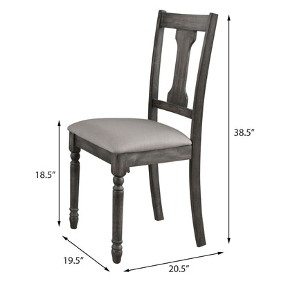 Tan and Weathered Grey Open Back Side Chairs (Set of 2) image 5
