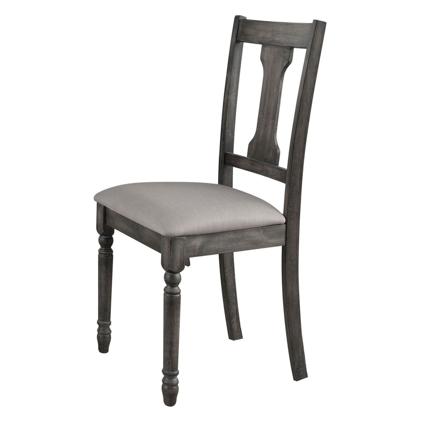 Tan and Weathered Grey Open Back Side Chairs (Set of 2) image 1