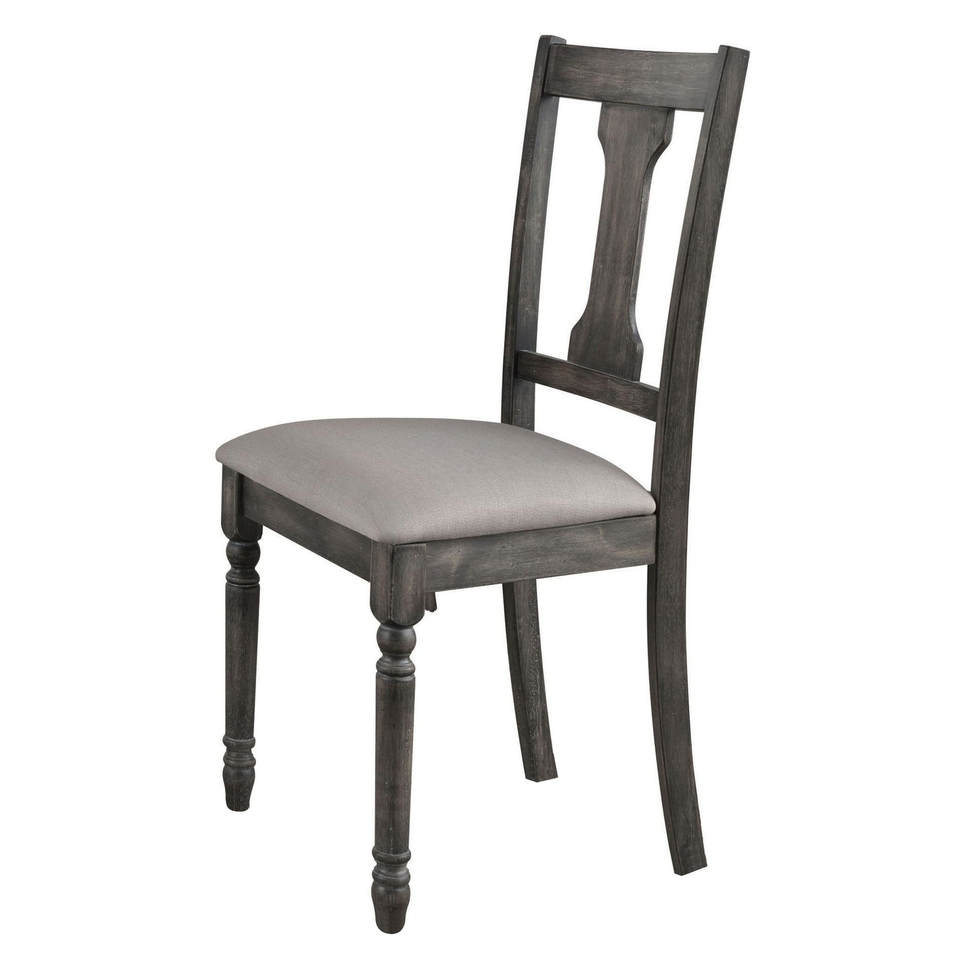 Tan and Weathered Grey Open Back Side Chairs (Set of 2) image 1