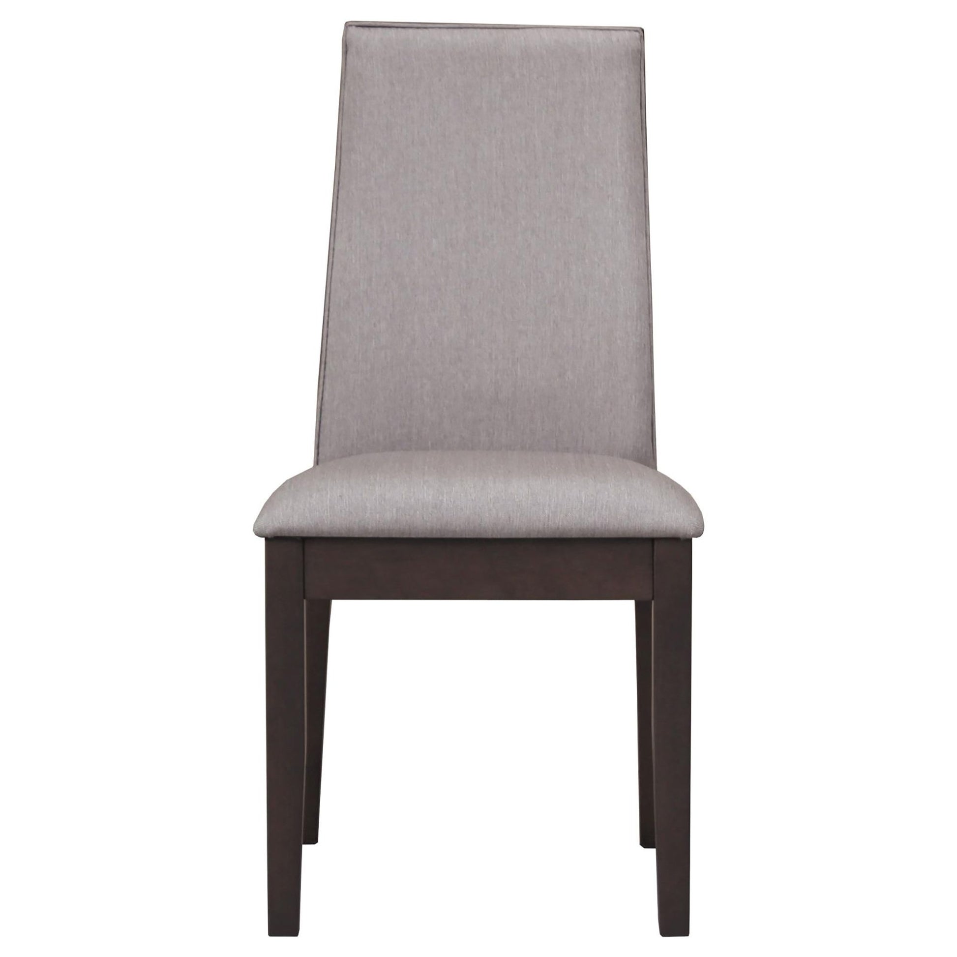 Taupe and Espresso Upholstered Dining Chair (Set of 2) image 3