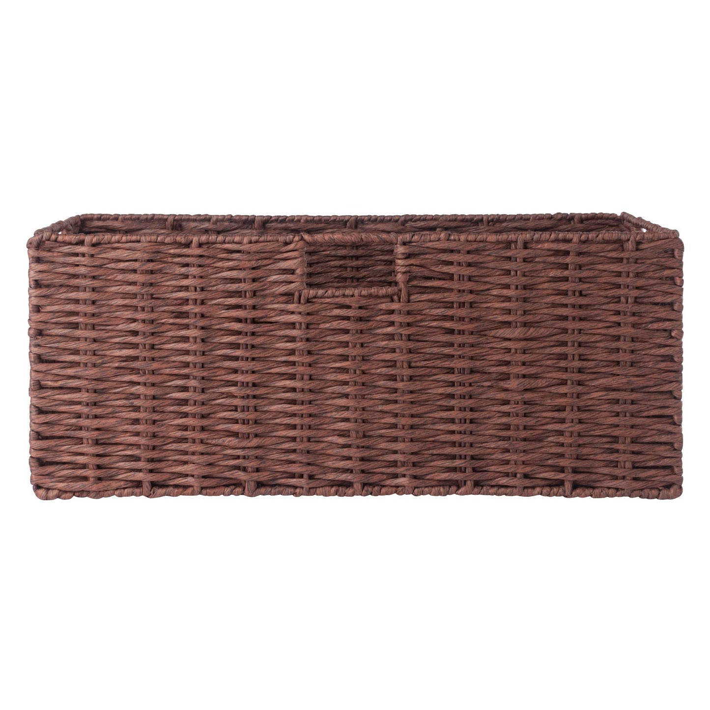 Tessa 3-Pc Woven Rope Basket Set; Foldable; Walnut image 12