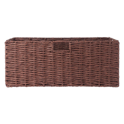 Tessa 3-Pc Woven Rope Basket Set; Foldable; Walnut image 12