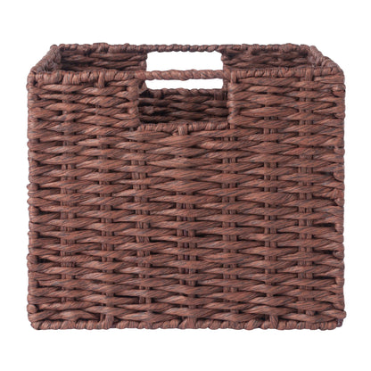 Tessa 3-Pc Woven Rope Basket Set; Foldable; Walnut image 14