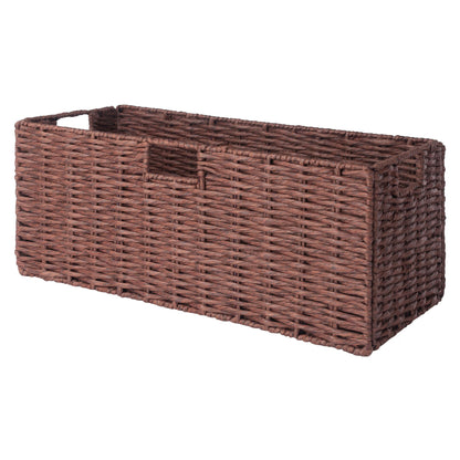 Tessa 3-Pc Woven Rope Basket Set; Foldable; Walnut image 13