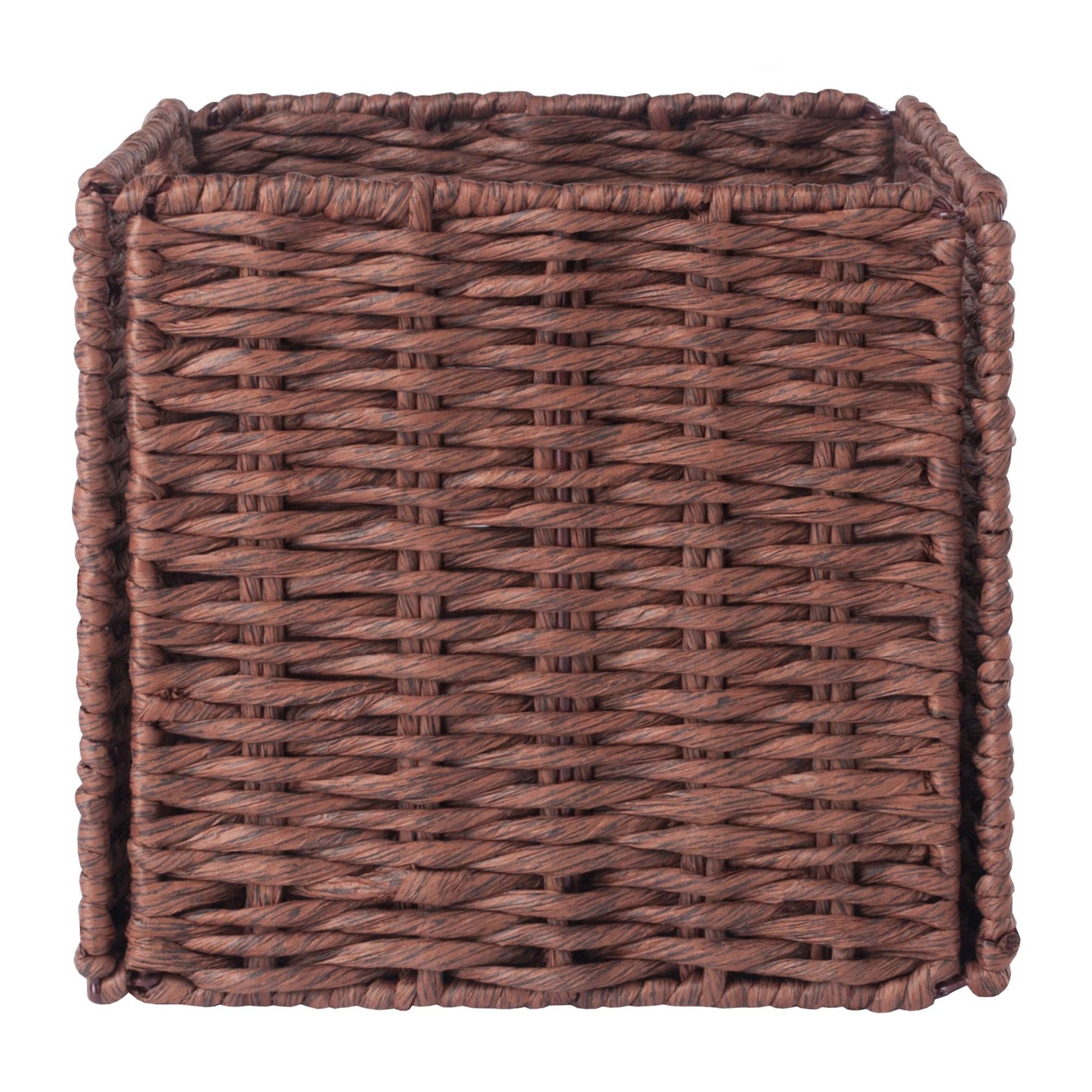 Tessa 3-Pc Woven Rope Basket Set; Foldable; Walnut image 5
