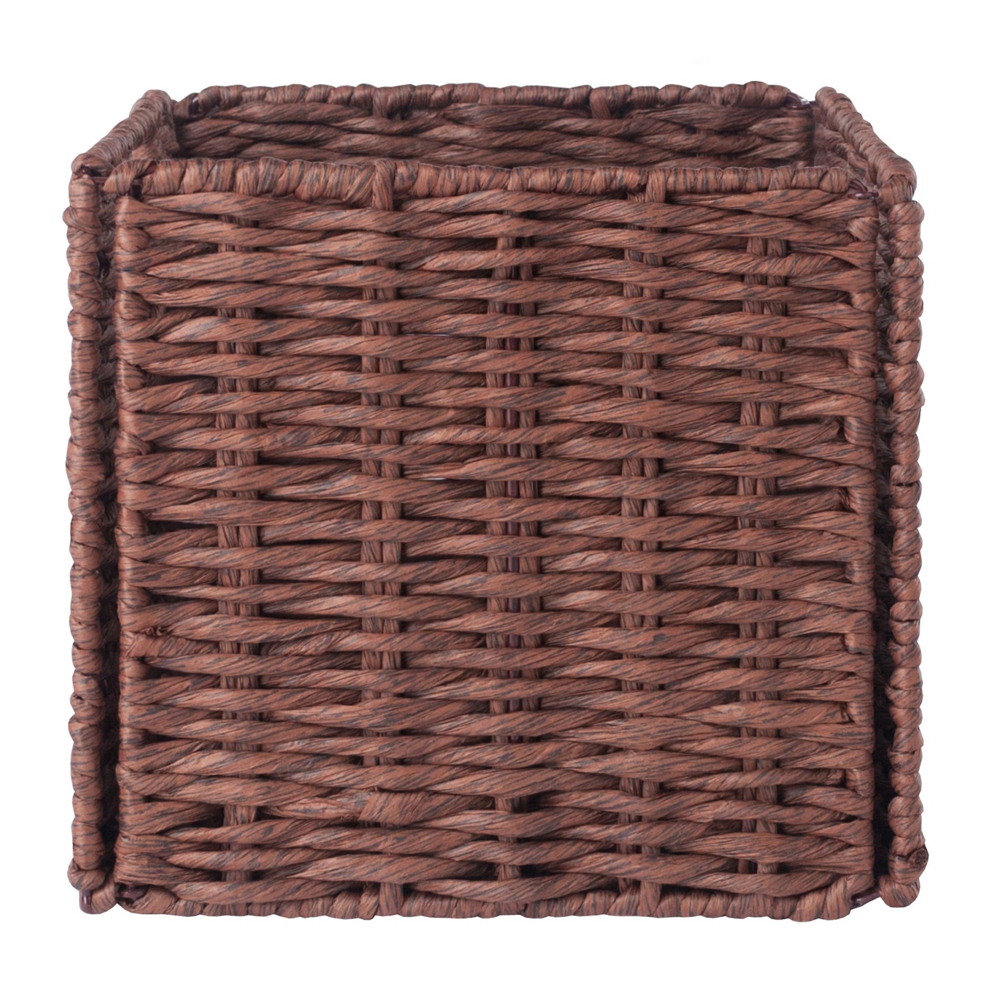 Tessa 3-Pc Woven Rope Basket Set; Foldable; Walnut image 5