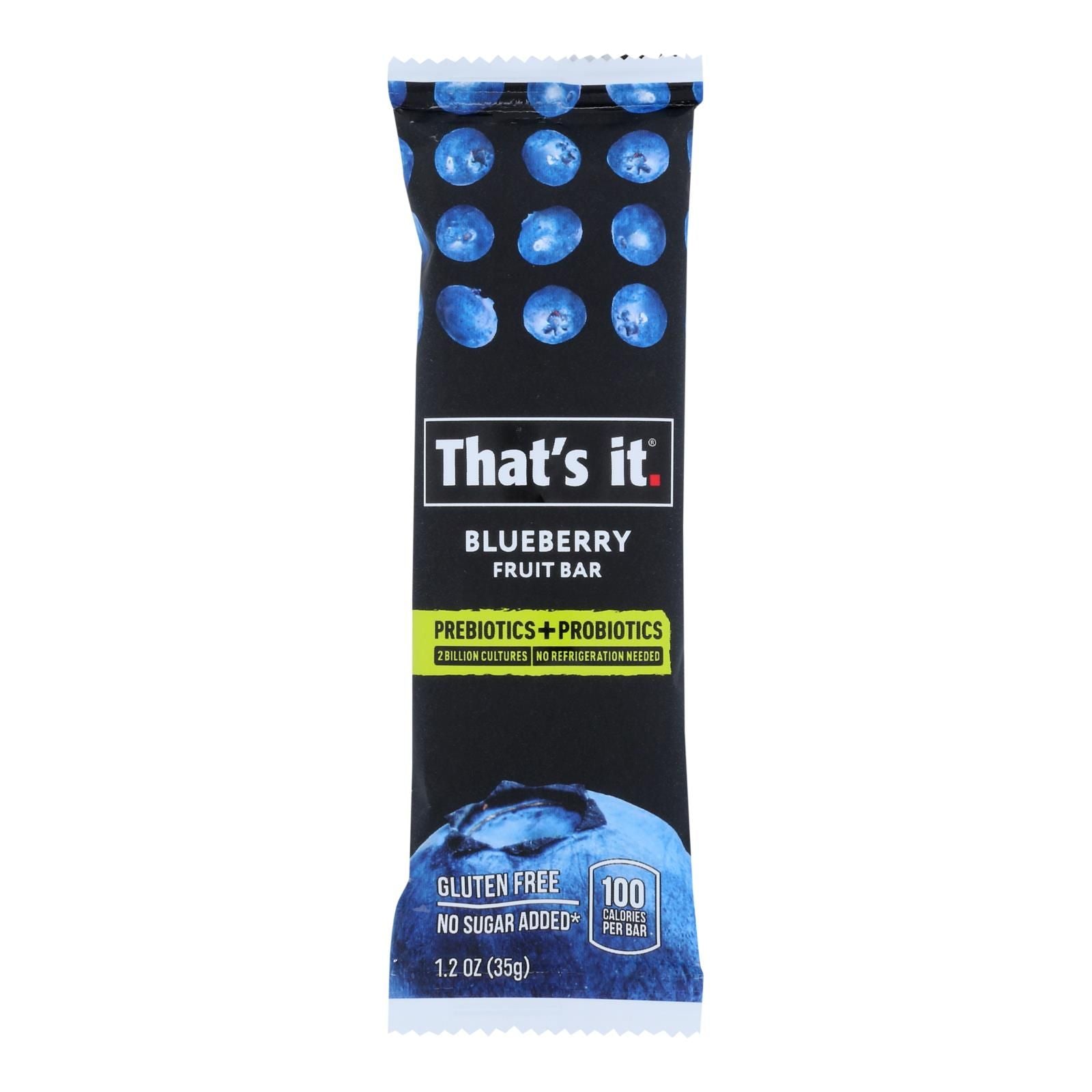 That's It - Probiotic Fruit Bar Blueberry - Case Of 12 - 1.2 Oz image 1