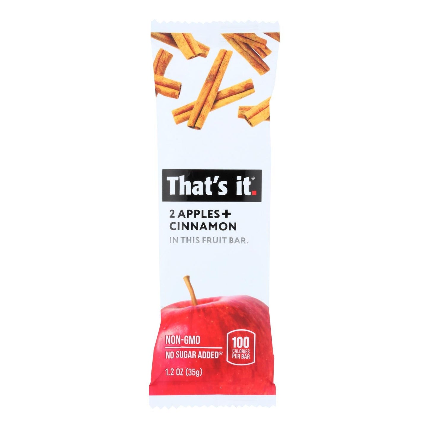 That's It Fruit Bar Zesty - Apple Cinnamon - Case Of 12 - 1.2 Oz. image 1