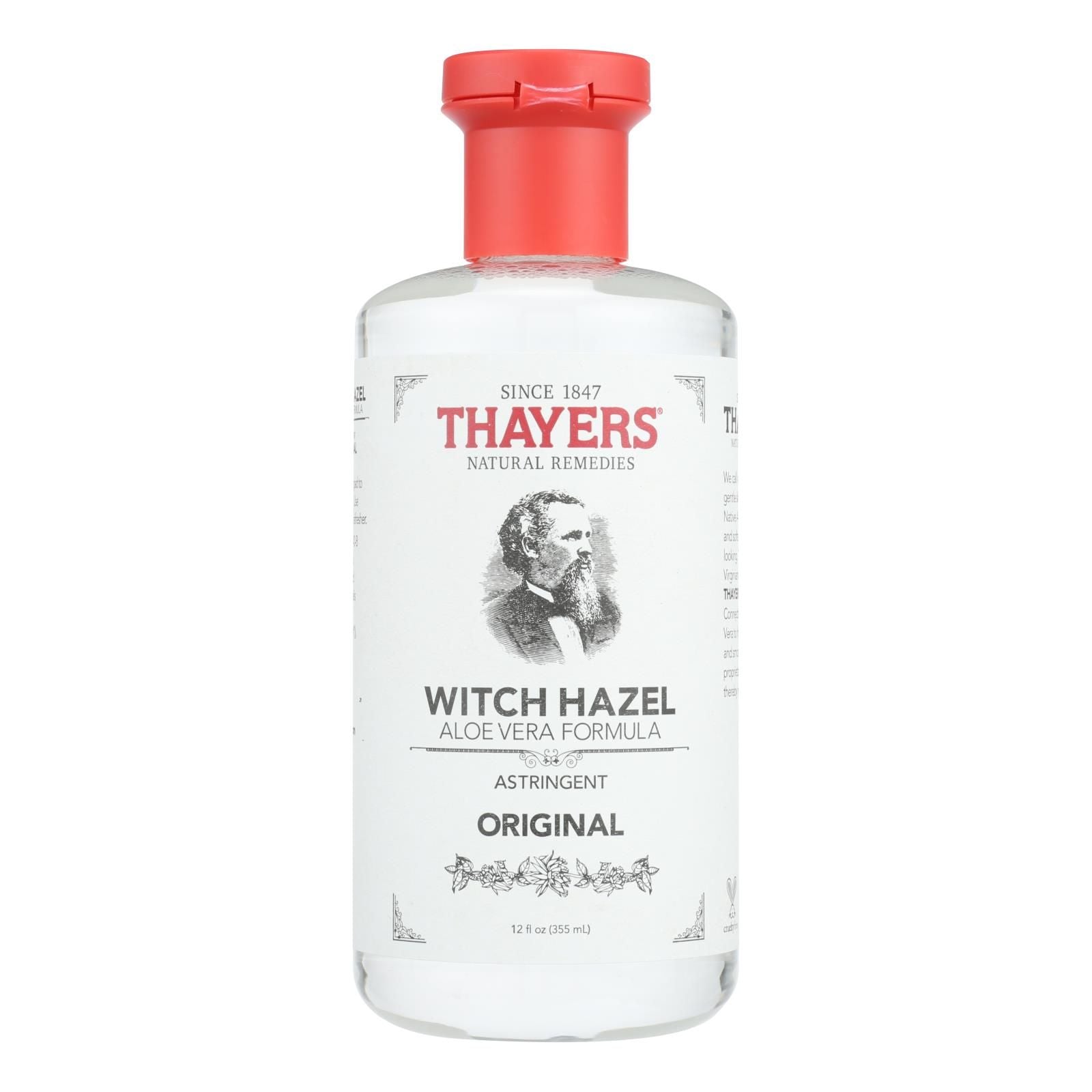 Thayers Witch Hazel With Aloe Vera Original - 12 Fl Oz image 2