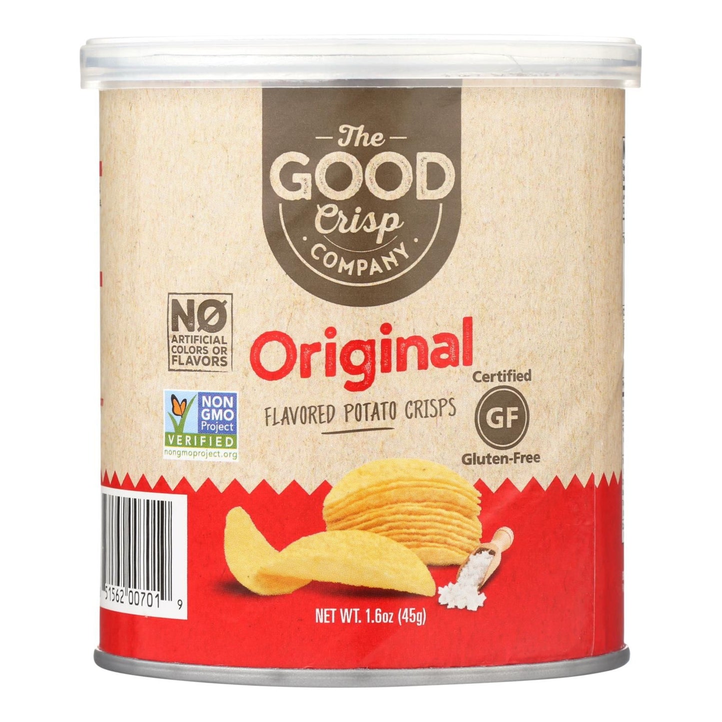 The Good Crisp Company Potato Crisps - Original - Case Of 12 - 1.6 Oz image 1