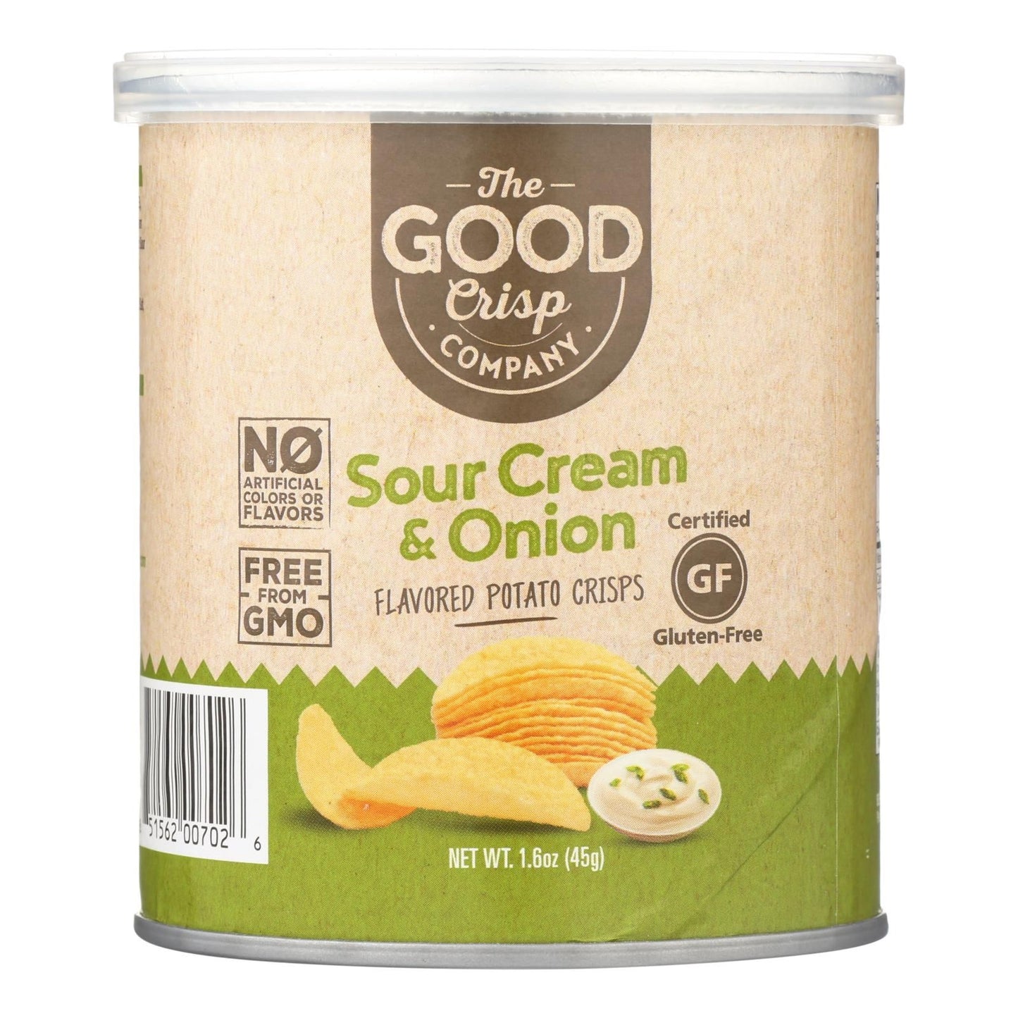 The Good Crisp Company Potato Crisps - Sour Cream And Onion - Case Of 12 - 1.6 Oz image 1