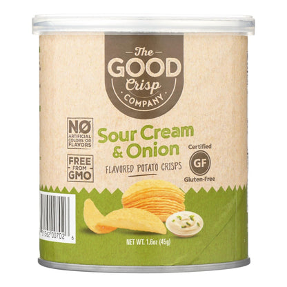 The Good Crisp Company Potato Crisps - Sour Cream And Onion - Case Of 12 - 1.6 Oz image 1