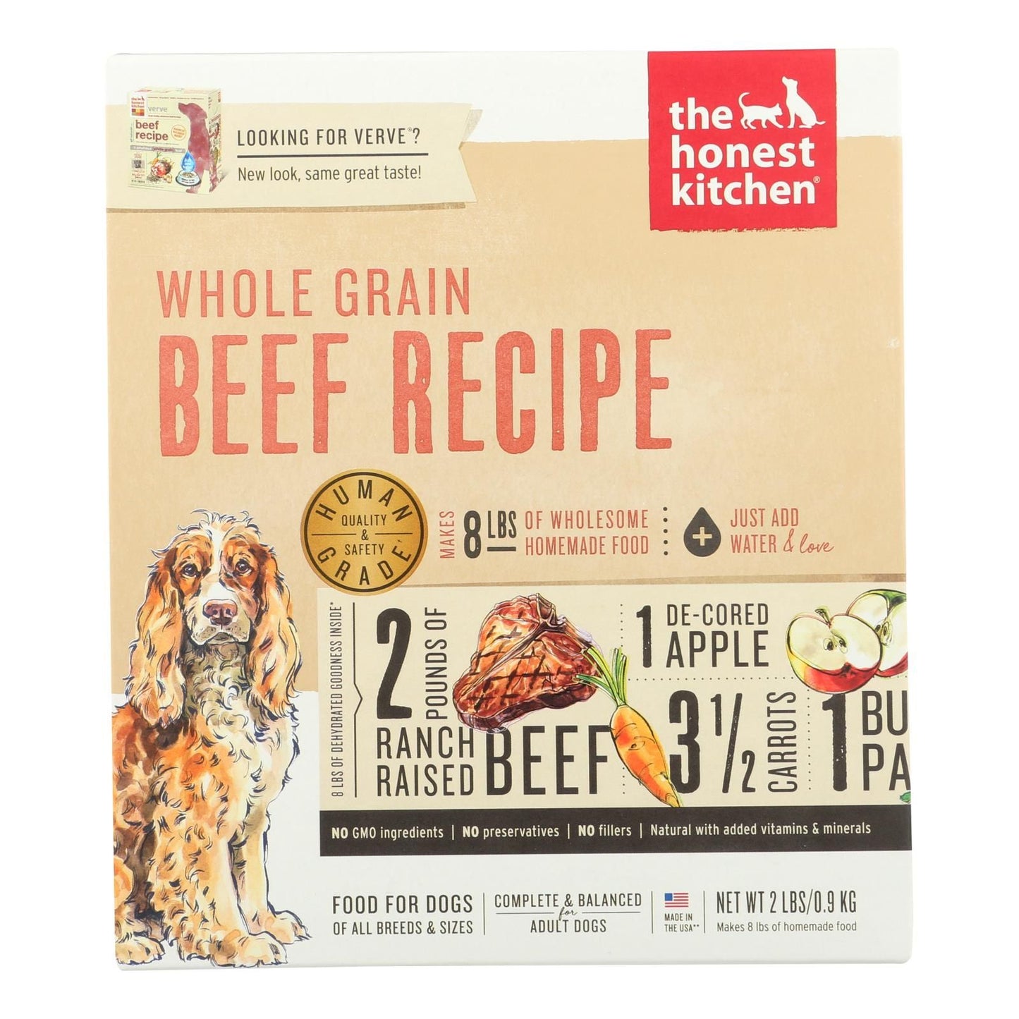 The Honest Kitchen - Dog Food - Whole Grain Beef Recipe - Case Of 6 - 2 Lb. image 1