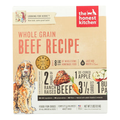 The Honest Kitchen - Dog Food - Whole Grain Beef Recipe - Case Of 6 - 2 Lb. image 1