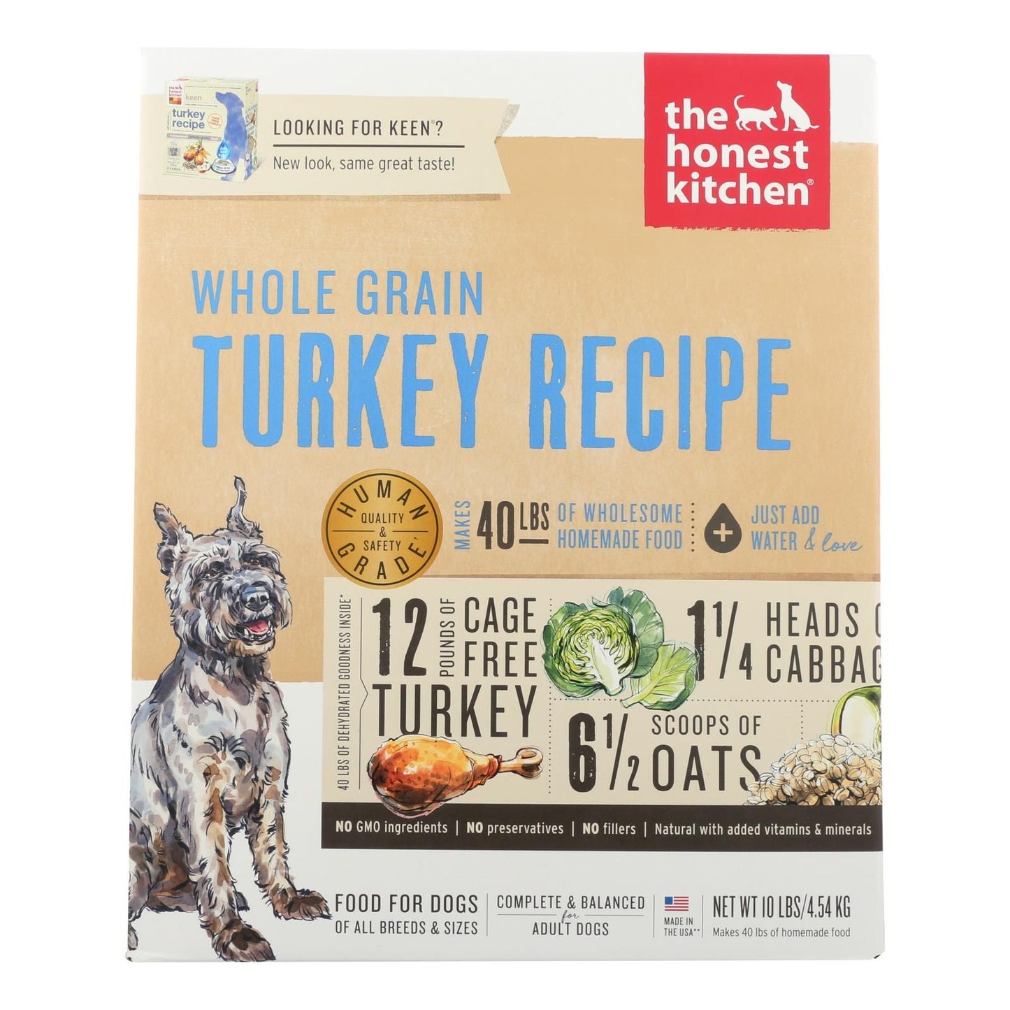 The Honest Kitchen Keen Dehydrated Dog Food - 10 Lb. image 1