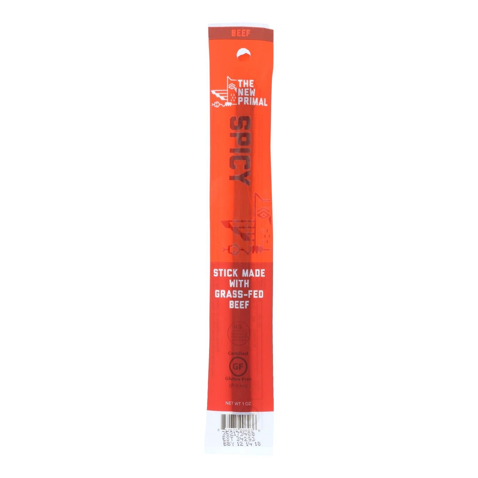 The New Primal Beef Sticks - Spicy - Case Of 20 - 1 Oz. image 1