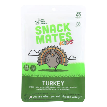 The New Primal Snack Mates Turkey Sticks - Case Of 8 - 2.5 Oz image 1