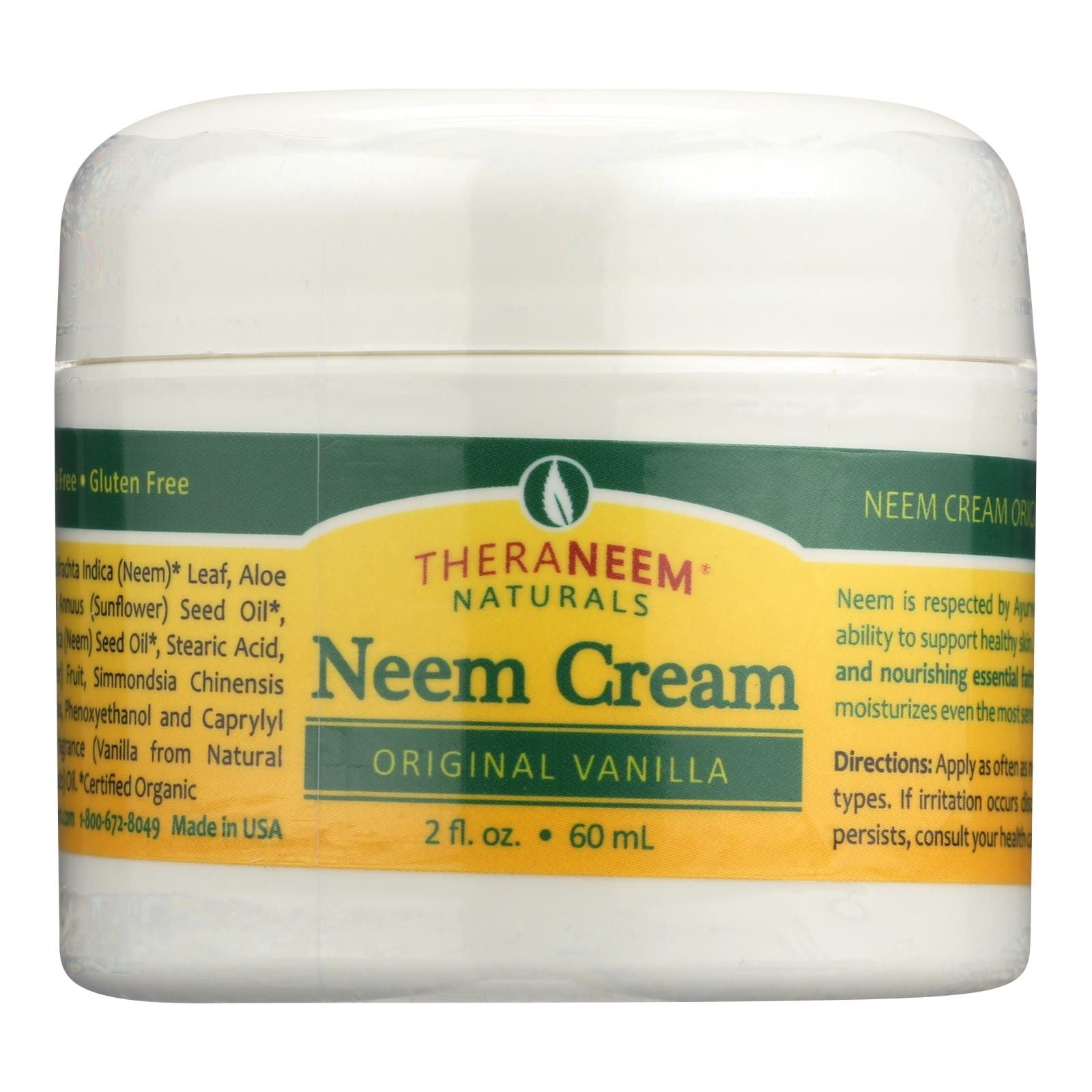 Theraneem Naturals Original Vanilla Neem Cream - 1 Each - 2 Fz image 2