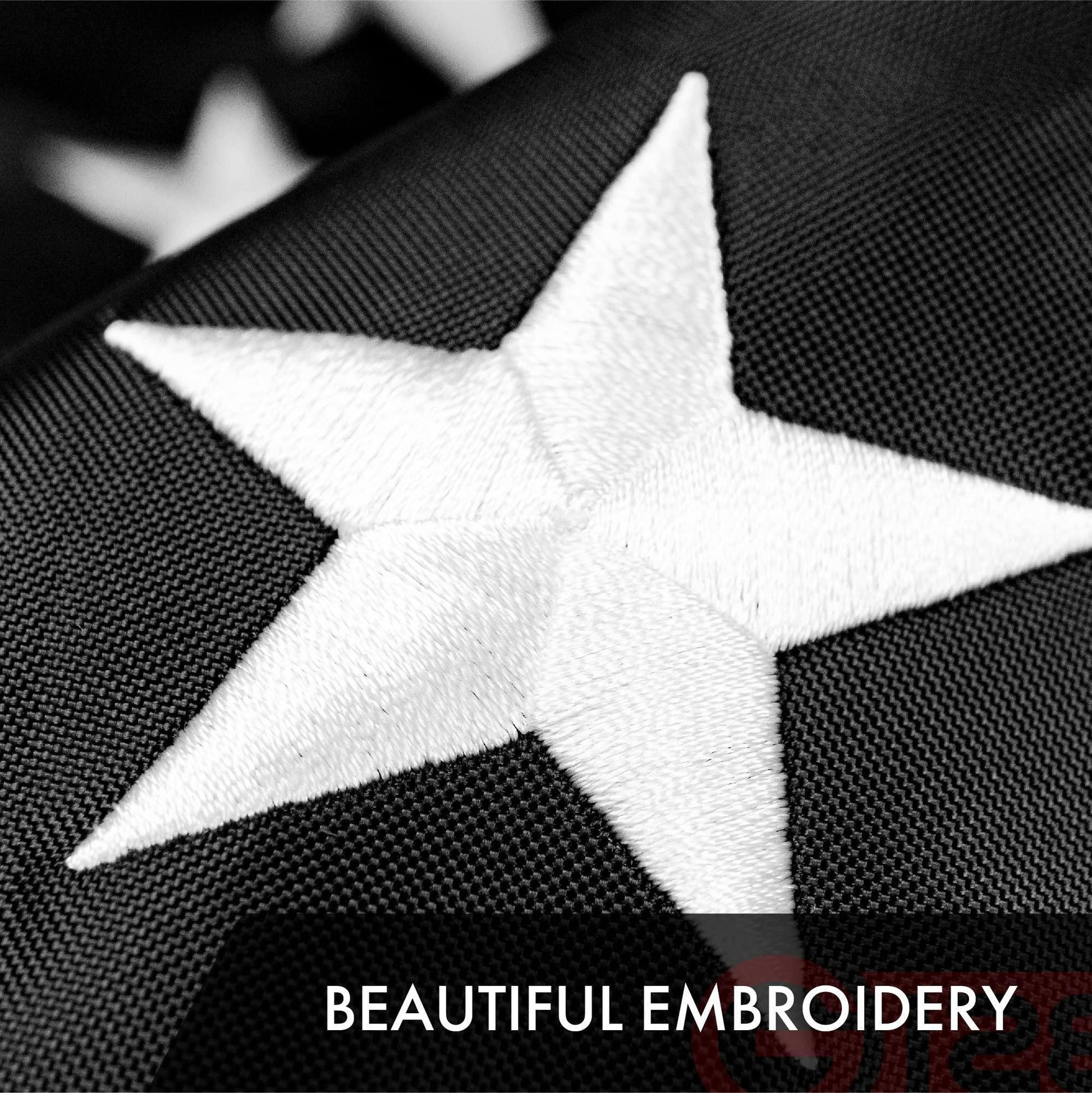 Thin Blue Red Line 3x5 ft Embroidered Stars 100% Polyester Brass Grommets image 3