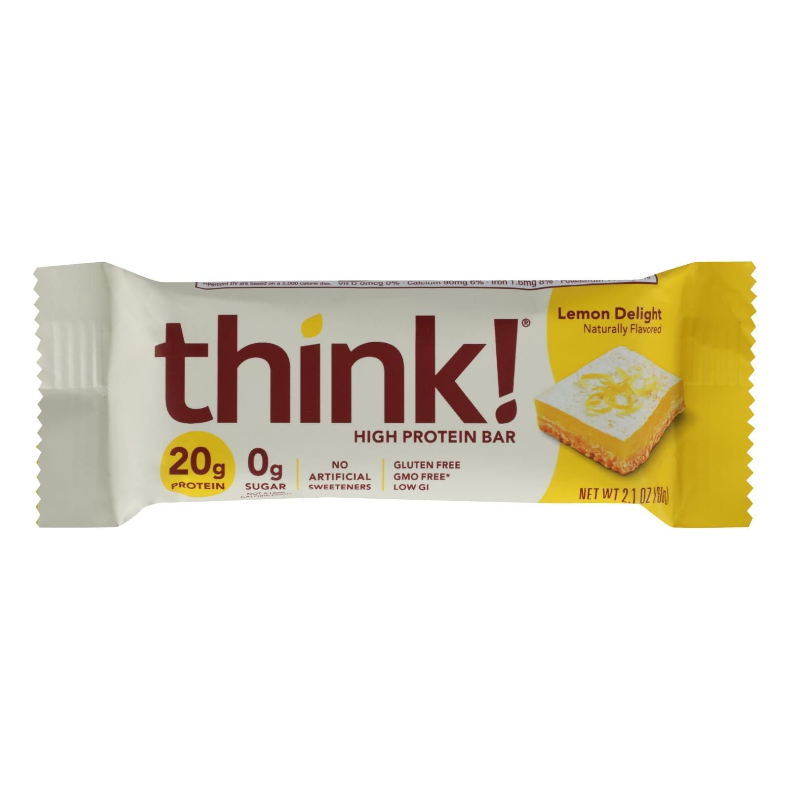 Think Products High Protein Bar - Lemon Delight - Case Of 10 - 2.1 Oz. image 1