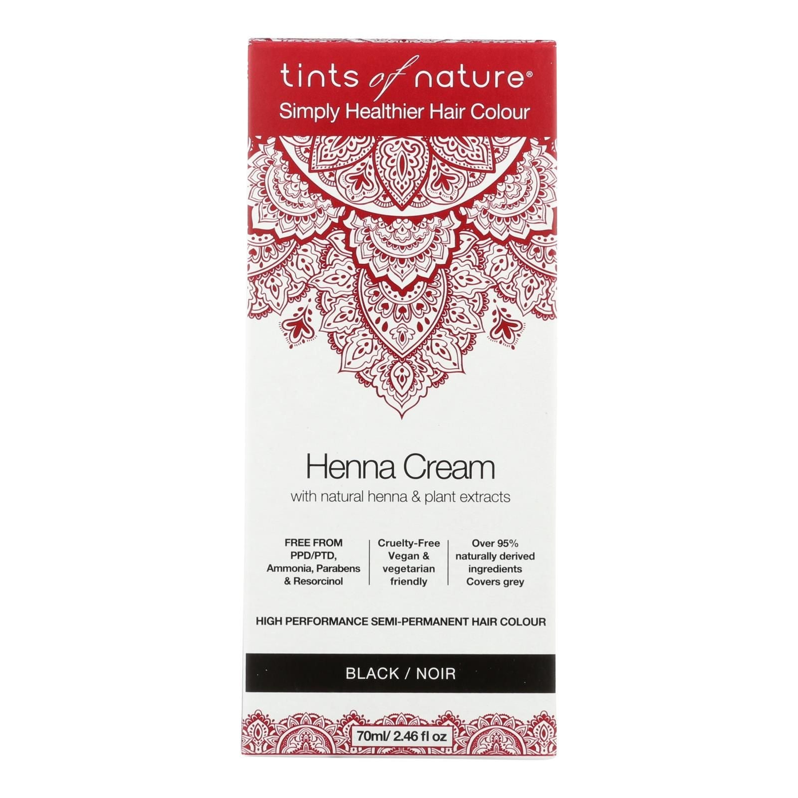 Tints Of Nature - Henna Cream Black - 2.46 Fz image 1