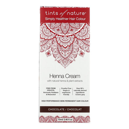 Tints Of Nature - Henna Cream Chocolate - 2.46 Fz image 1