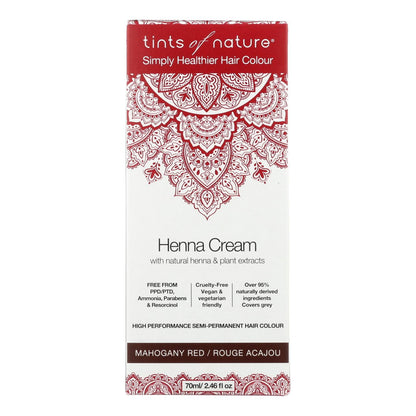Tints Of Nature - Henna Cream Mahogany Red - 2.46 Fz image 1