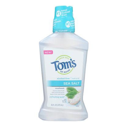 Tom's Of Maine - Mouthwash Sea Salt Mint - 1 Each - 16 Oz image 1