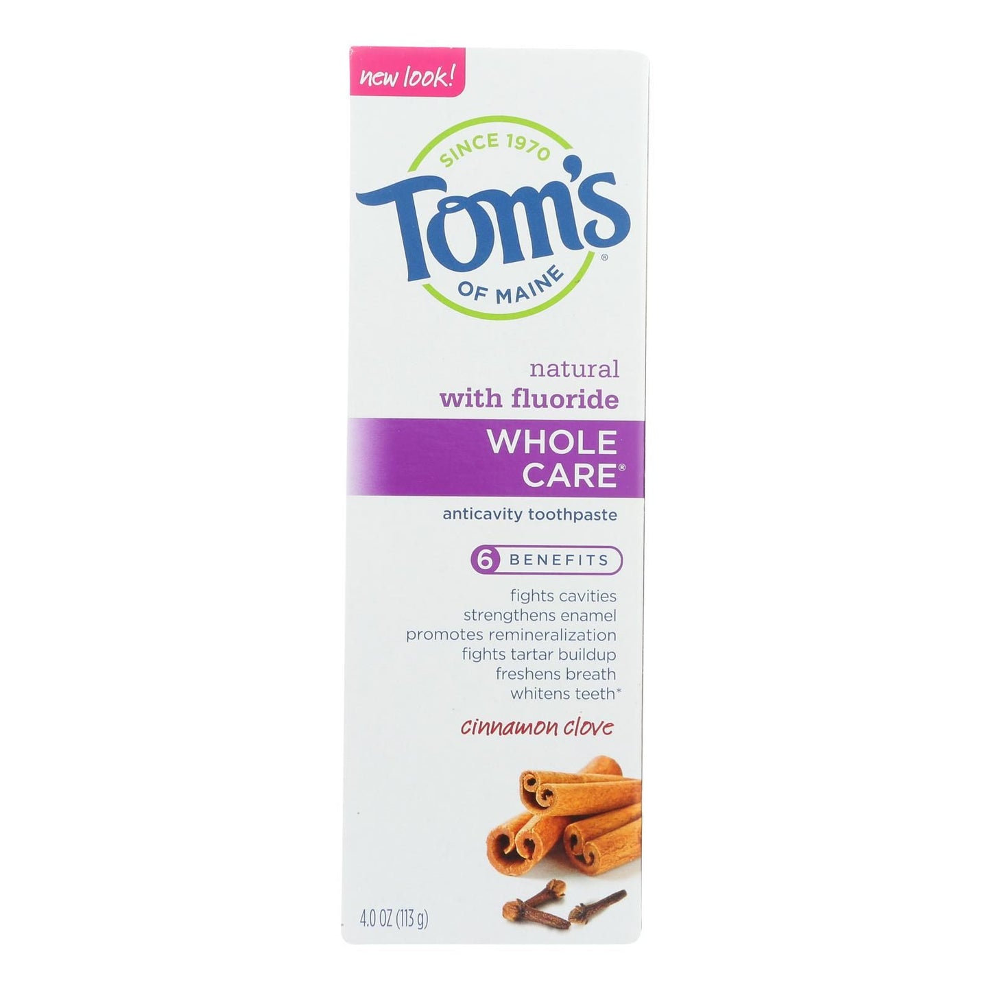 Tom's Of Maine - Tp Whole Care Cinnamn Clove - Case Of 6 - 4 Oz image 1
