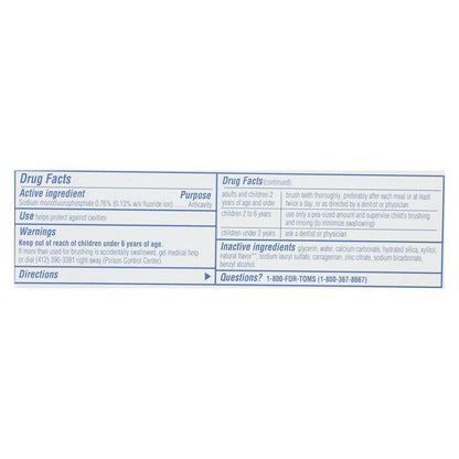 Tom's Of Maine - Tp Whole Care Ppmnt Fluor - Case Of 6 - 4 Oz image 4