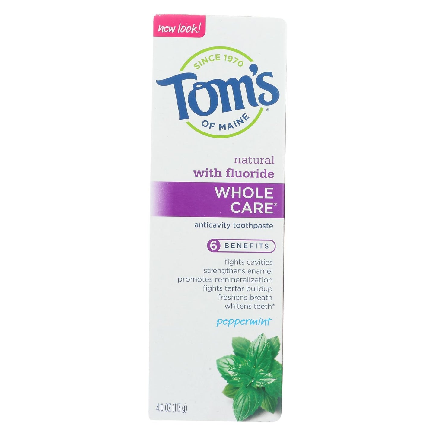 Tom's Of Maine - Tp Whole Care Ppmnt Fluor - Case Of 6 - 4 Oz image 1