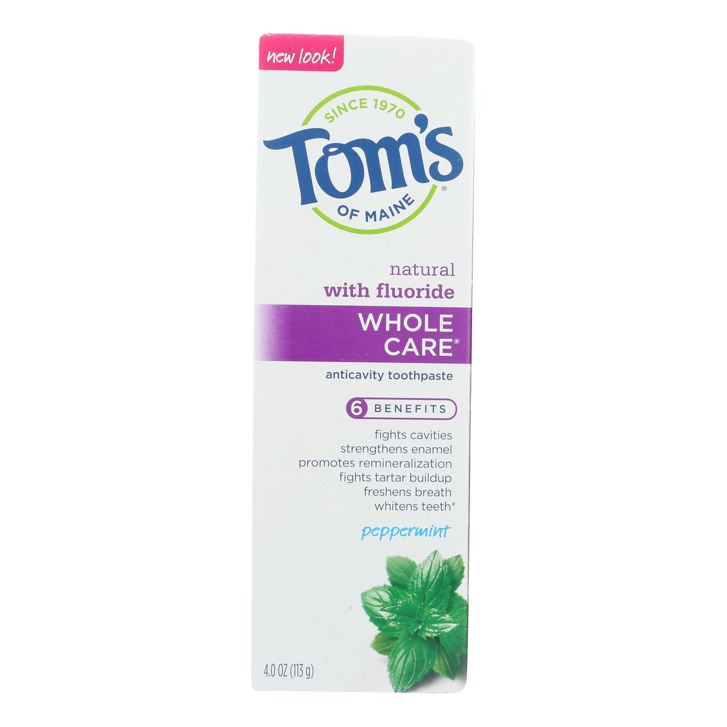 Tom's Of Maine - Tp Whole Care Ppmnt Fluor - Case Of 6 - 4 Oz image 2