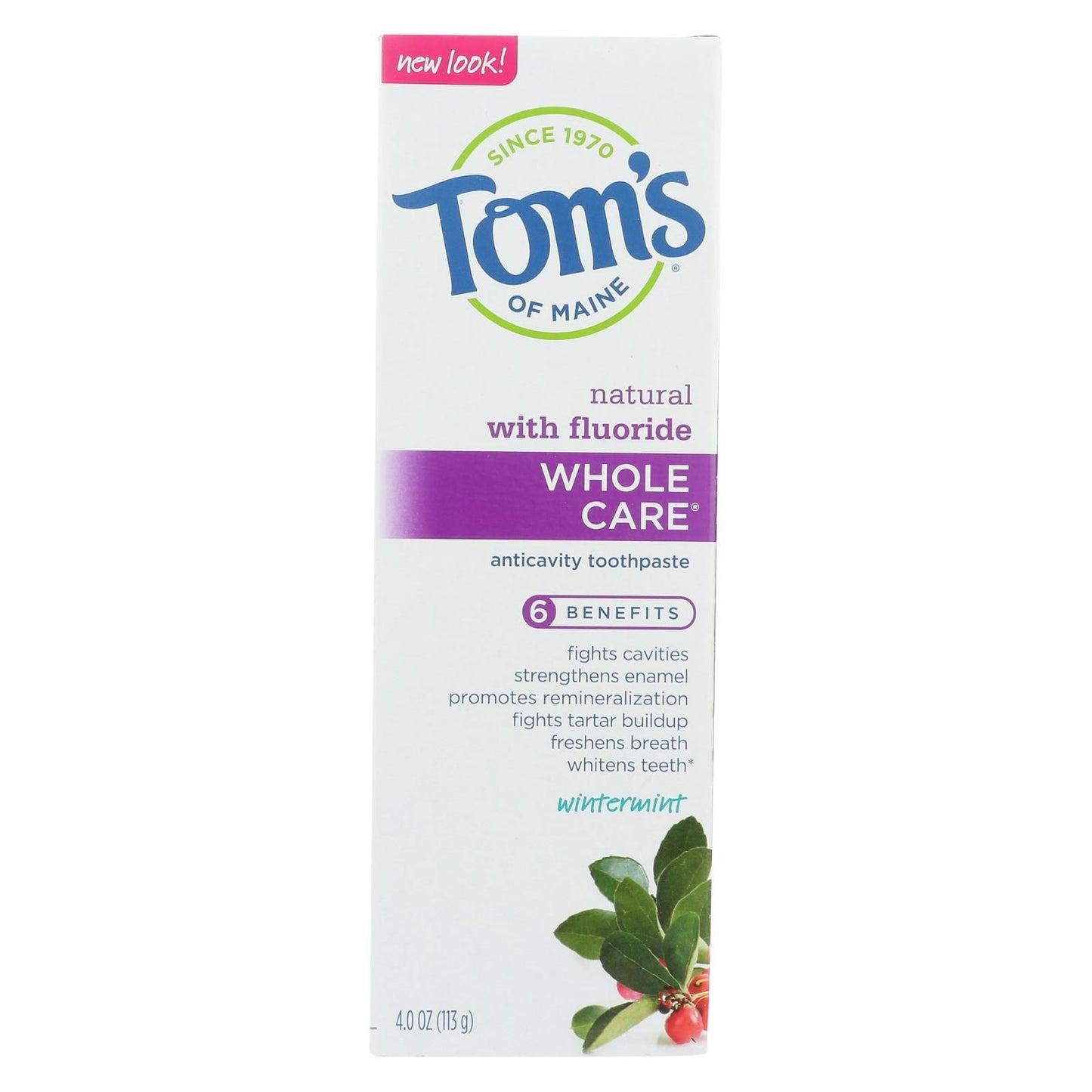 Tom's Of Maine - Tp Whole Care Wntrmnt Fluor - Case Of 6 - 4 Oz image 1