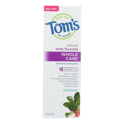 Tom's Of Maine - Tp Whole Care Wntrmnt Fluor - Case Of 6 - 4 Oz image 2