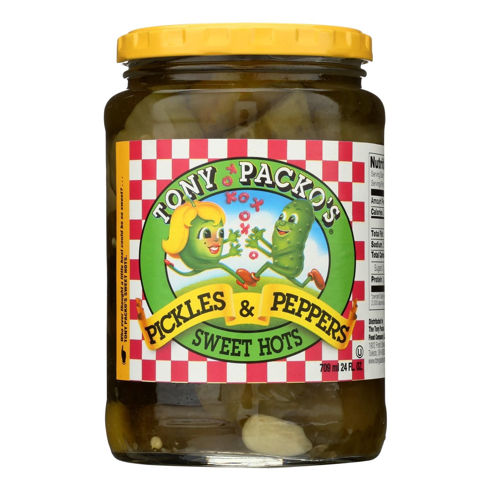 Tony Packo's, Pickles & Peppers, Sweet Hots - Case Of 12 - 24 Oz image 1