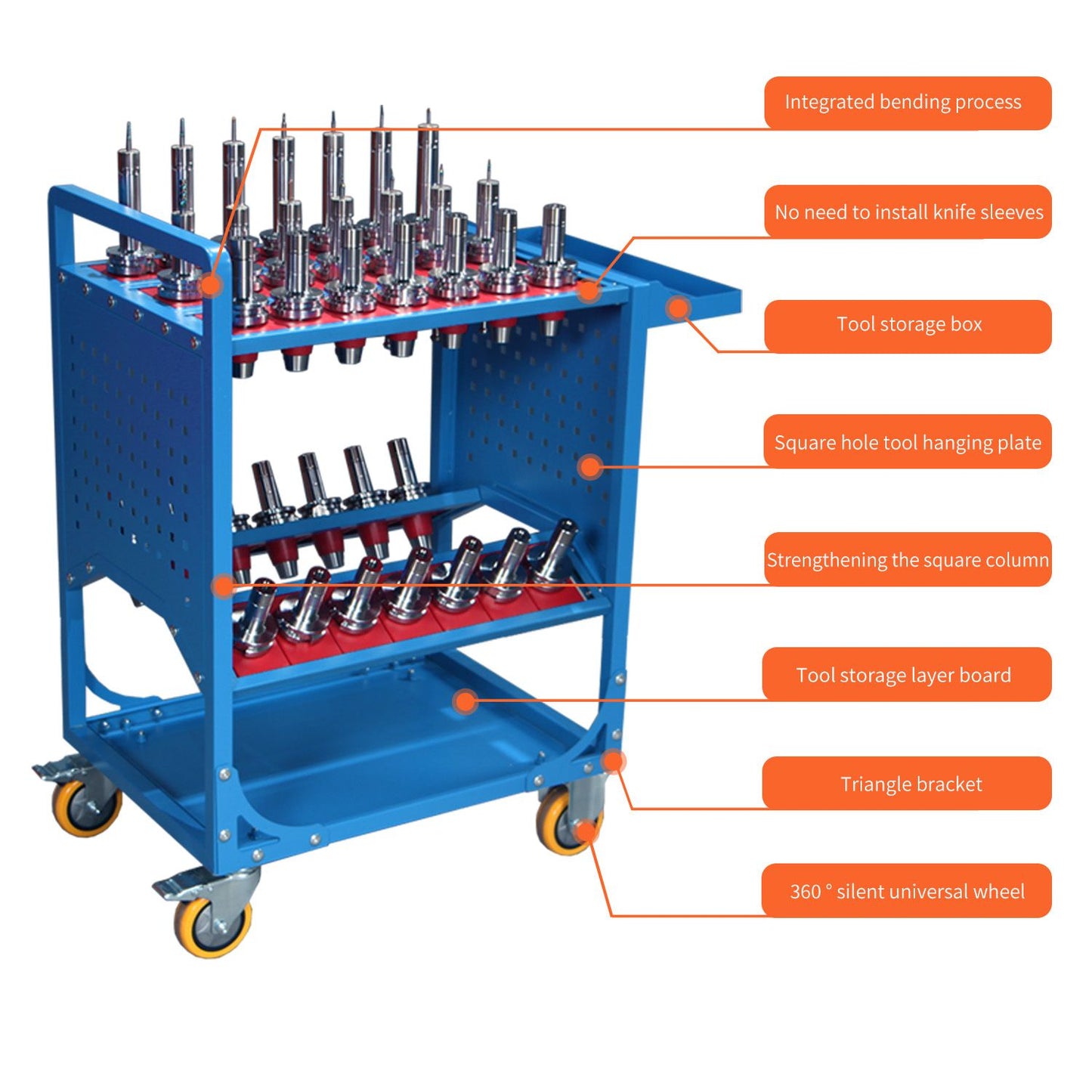 Tool Cart 40 Taper Tool Holder CNC Tool Cart CAT40 tool trolley BT40 Service Carts CNC machine tool service cart (CAT40  image 6