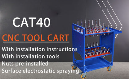 Tool Cart 40 Taper Tool Holder CNC Tool Cart CAT40 tool trolley BT40 Service Carts CNC machine tool service cart (CAT40  image 13